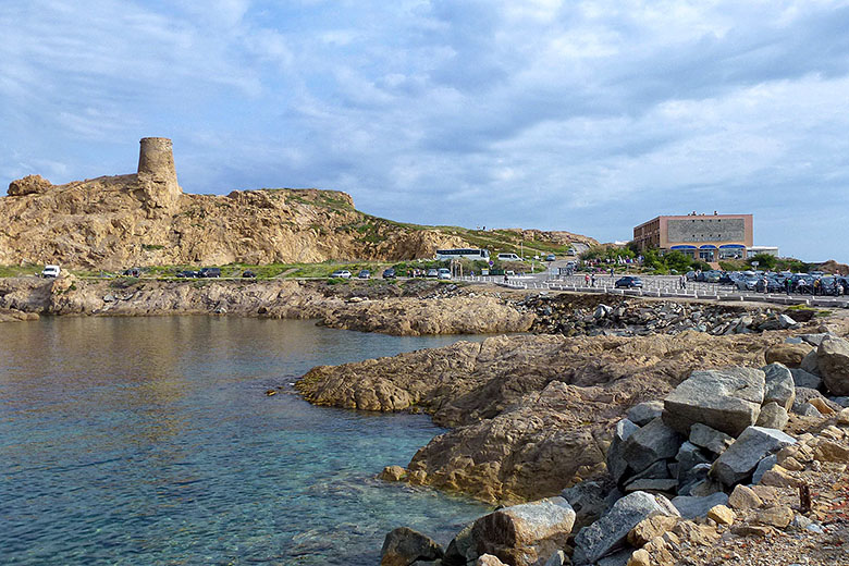 The Genoese tower on the other side of the hotel...