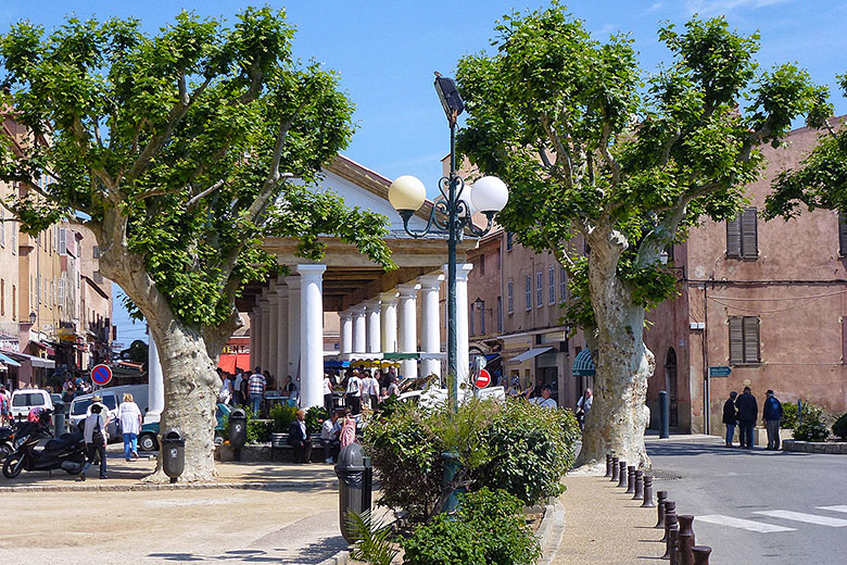 Looking towards the recently restored covered market