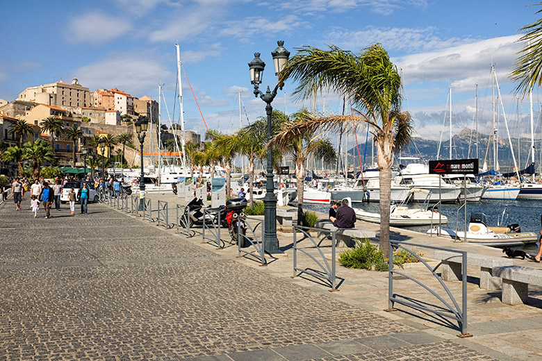 Along the Calvi waterfront