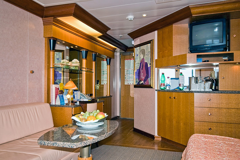 Our suite on board...