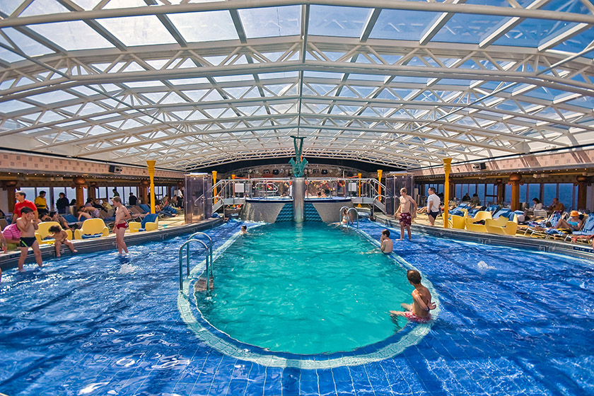 The indoor pool