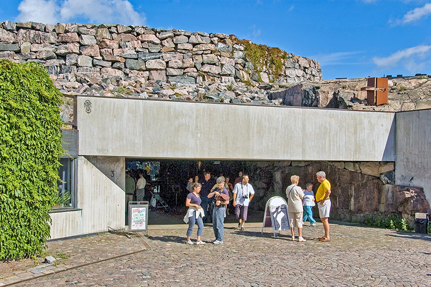 Entrance to the Rock Church