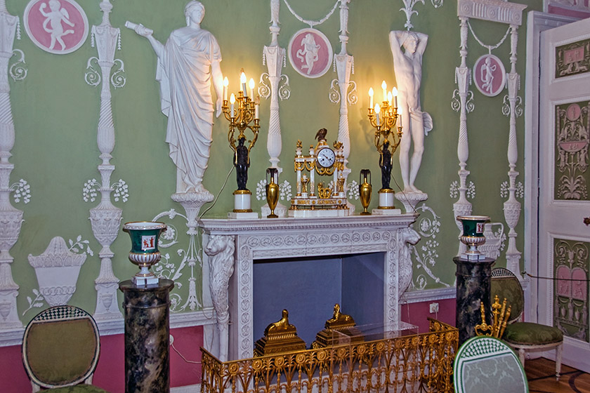 One of the more modest rooms