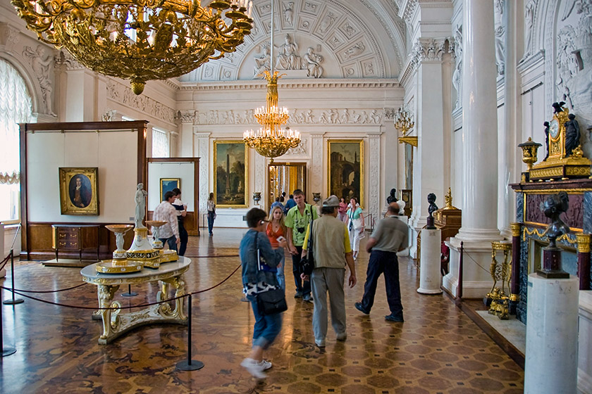 One of the exhibit rooms