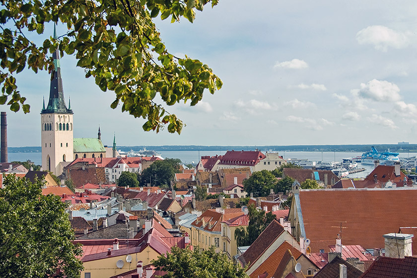 View onto the lower town