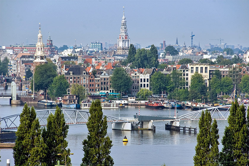 View from the ship to the city