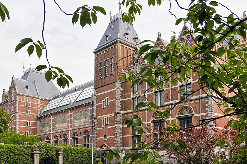 The back of the Rijksmuseum