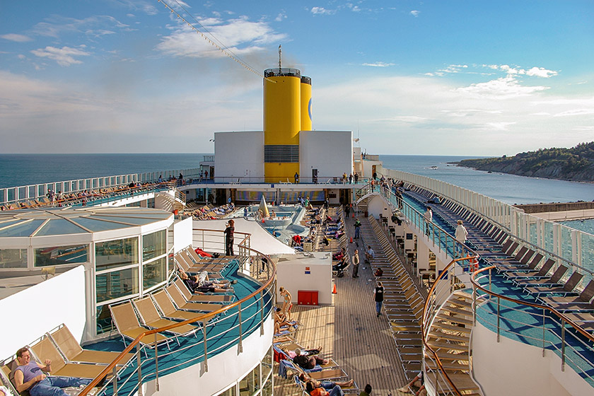 The view from the sun deck