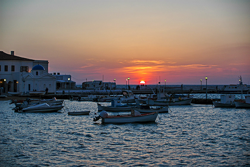 Mykonos is famous for its sunsets