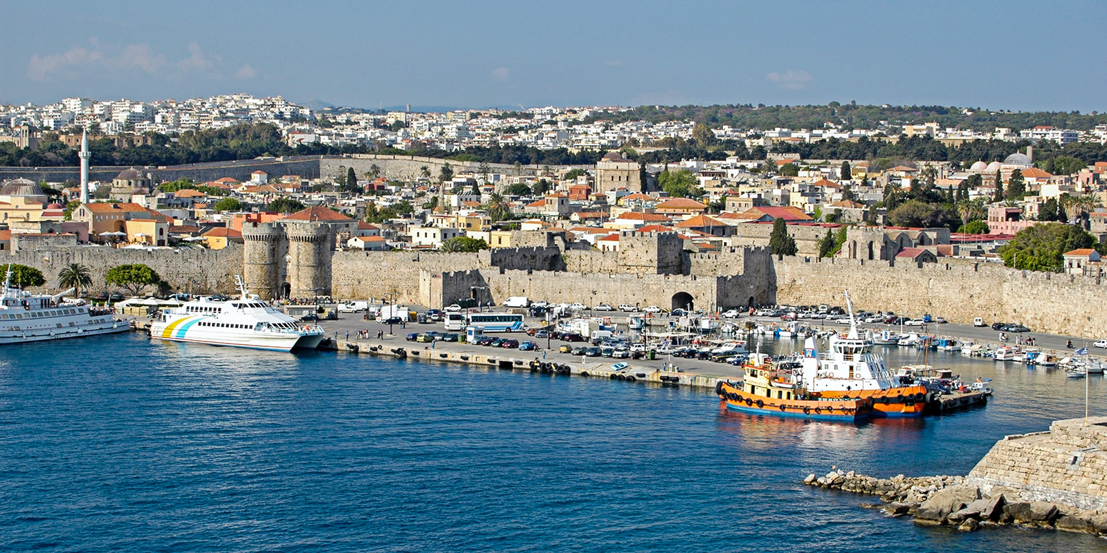 View of Rhodes taken fron the Costa Victoria