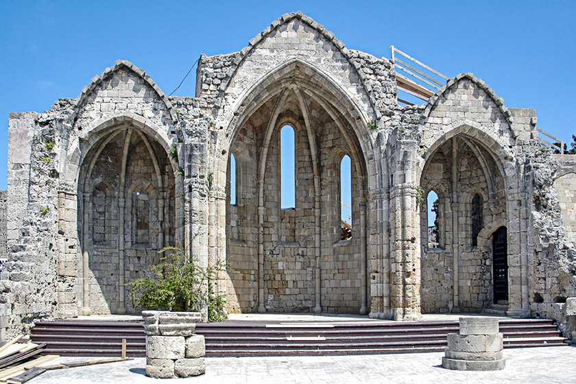 Ruins of the Church of The Virgin of The Burgh