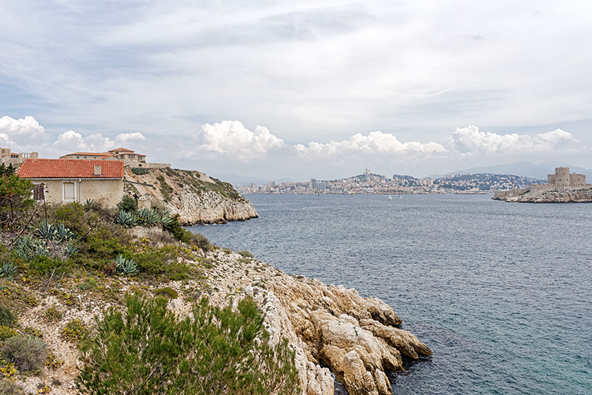 Looking towards Marseille in the distance