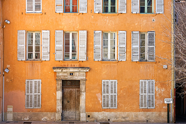 Yellow façade