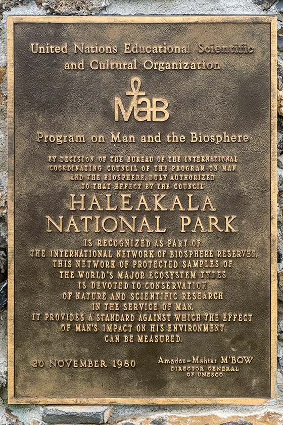 Plaque by the Visitor Center