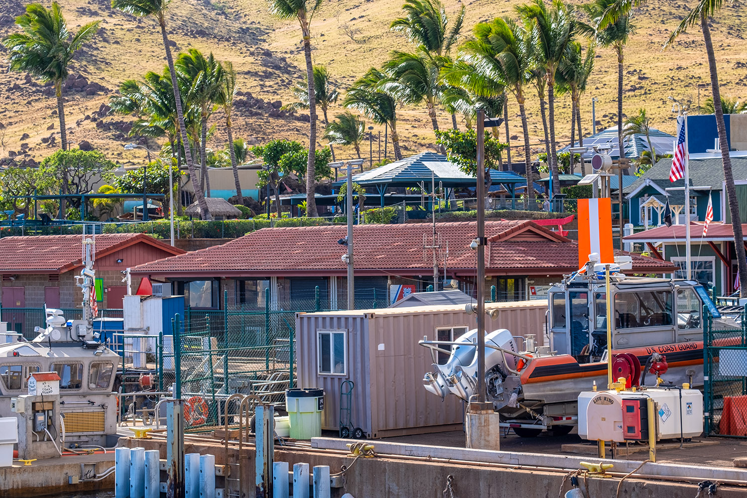 Leaving Maalaea harbor for our sunset whale watching tour