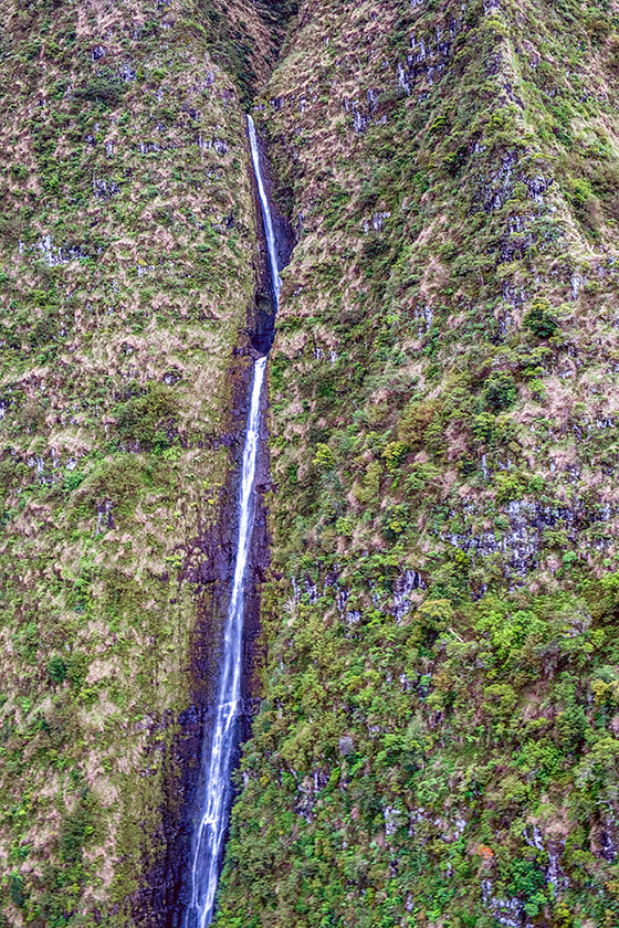 One of many multi-tiered waterfalls