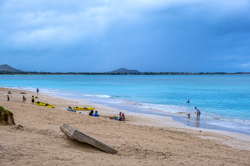 In this season, the beach is not exactly overcrowded