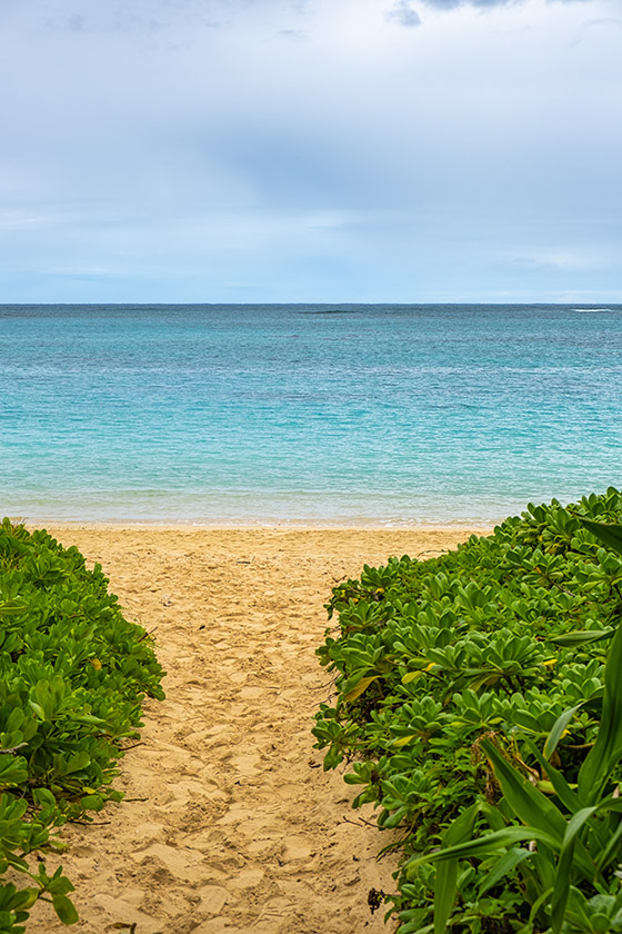 ...lead to Lanikai beach.