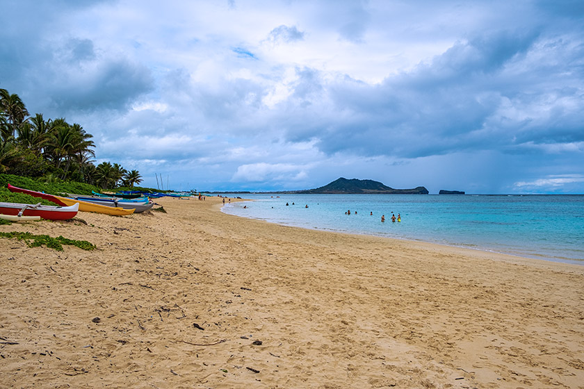 On Lanikai Beach