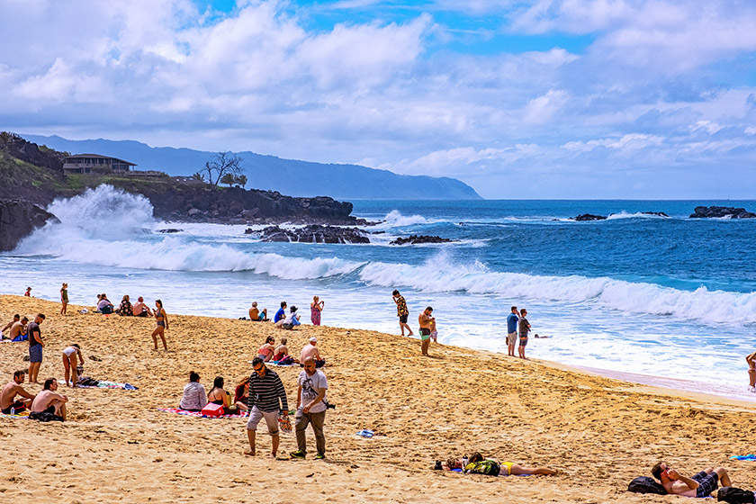 Even at the beach, the waves can be daunting