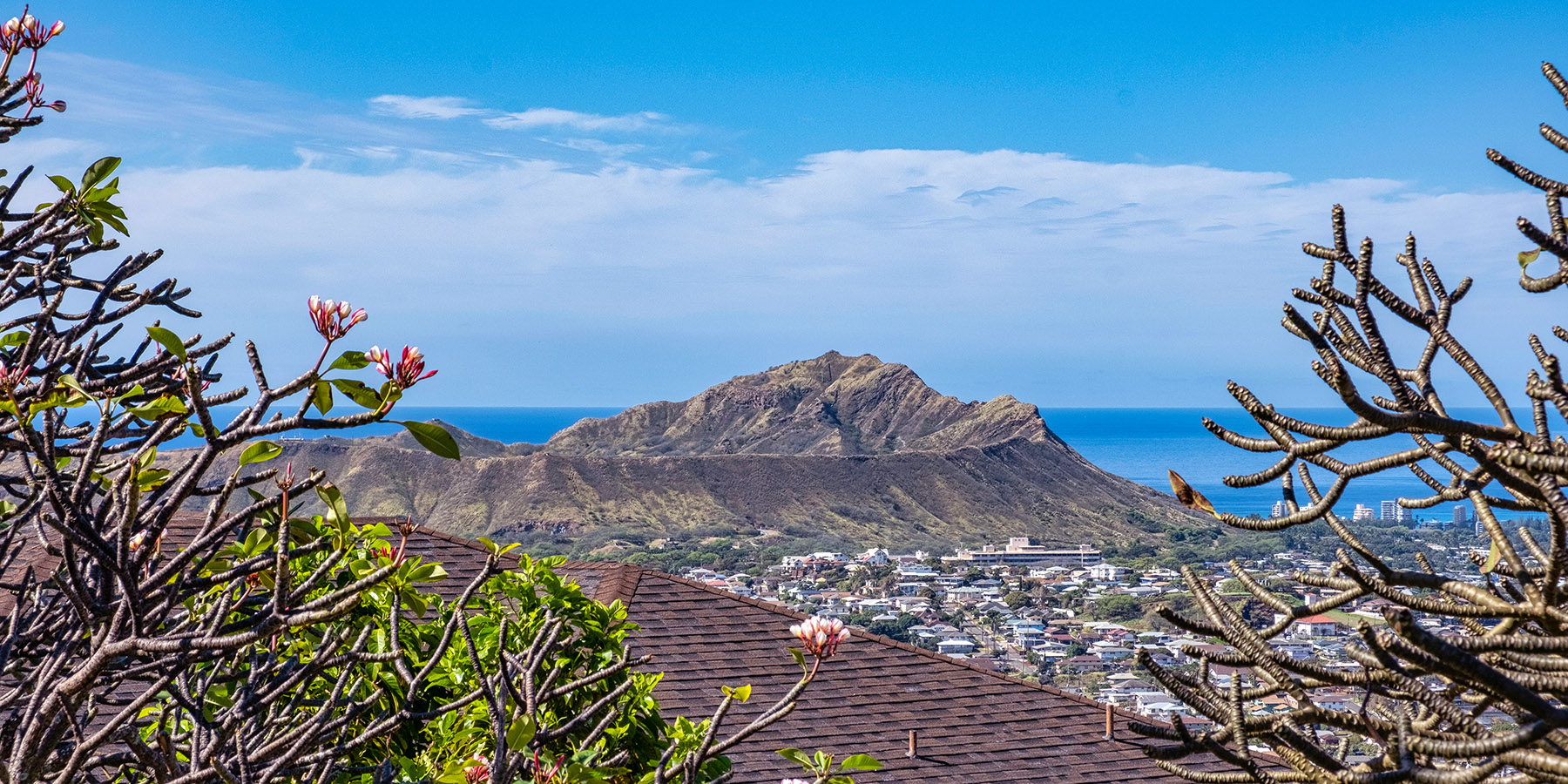 View of Diamond Head from Wilhelmina Rise