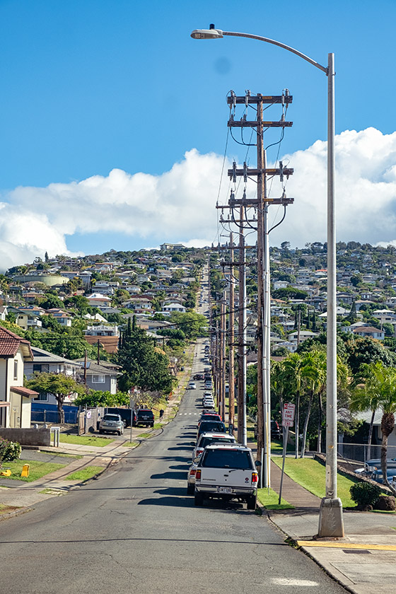 It's a long and steep way up—we drove!