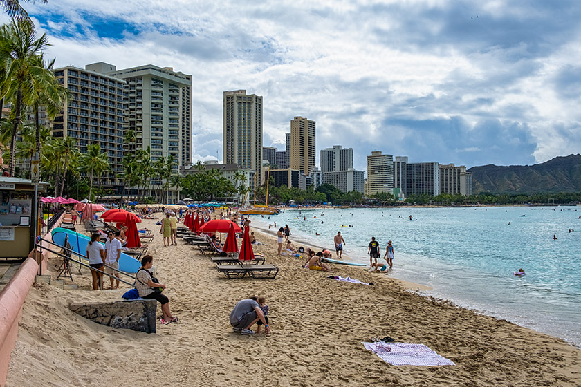 On Waikiki Beach