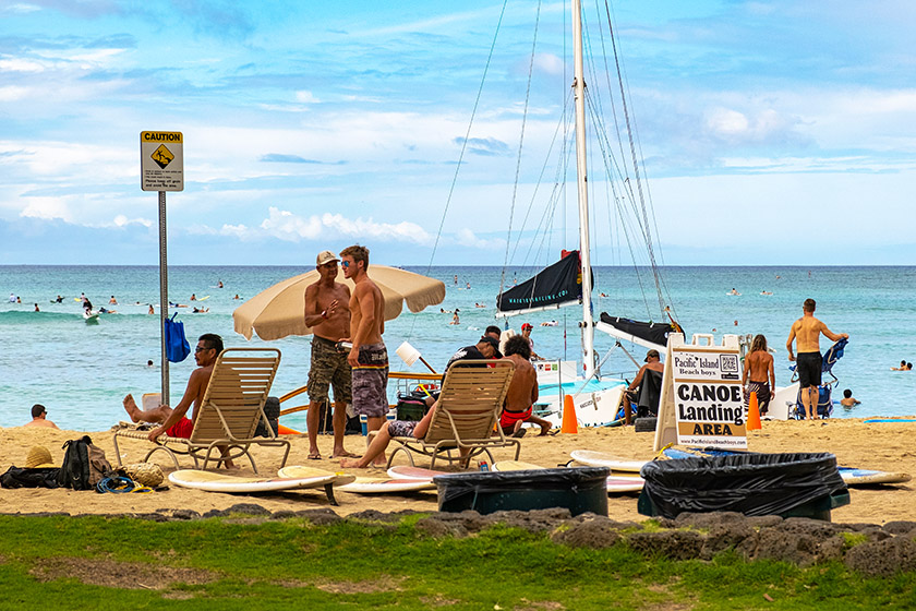 On Waikiki Beach