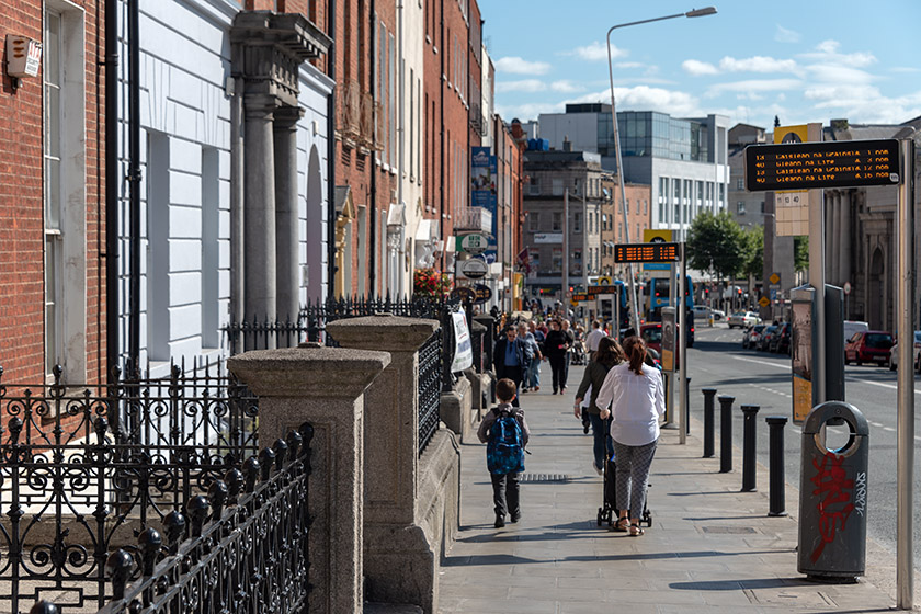 Walking down Frederick Street North