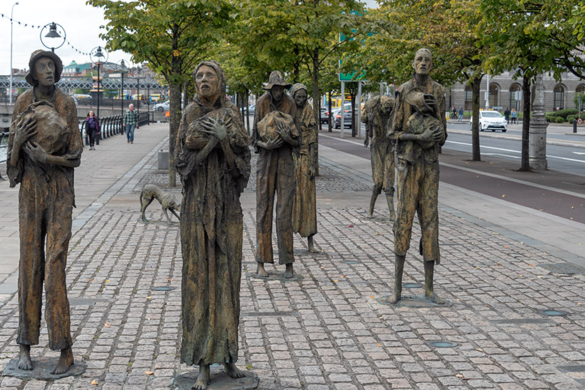 The famine memorial