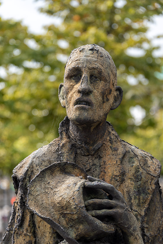 Famine memorial detail