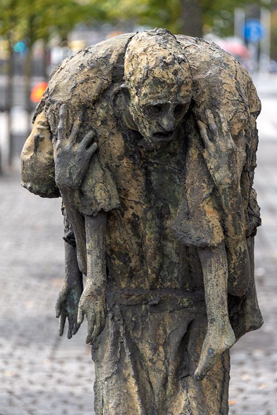 Famine memorial detail