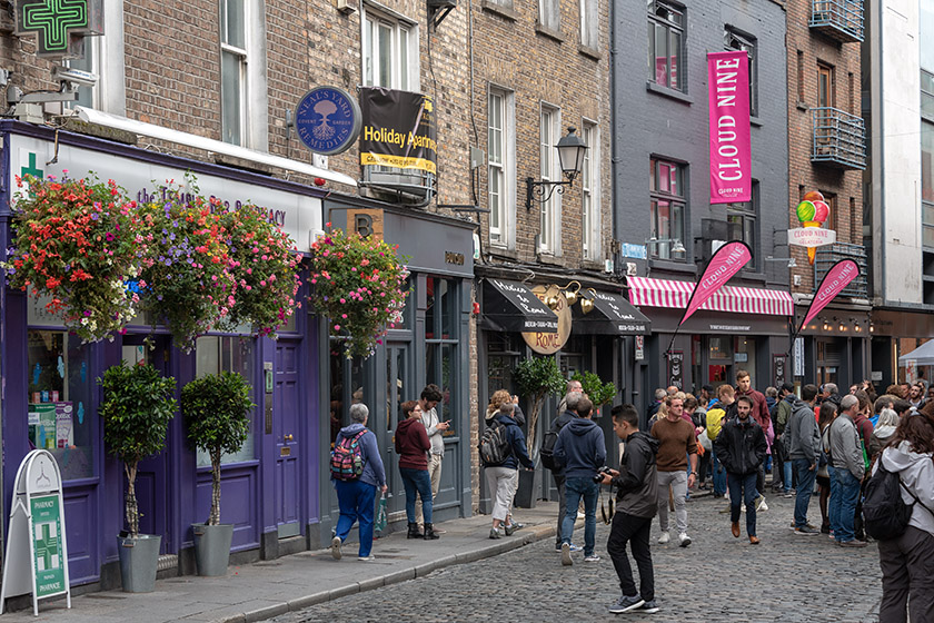 In the Temple Bar area