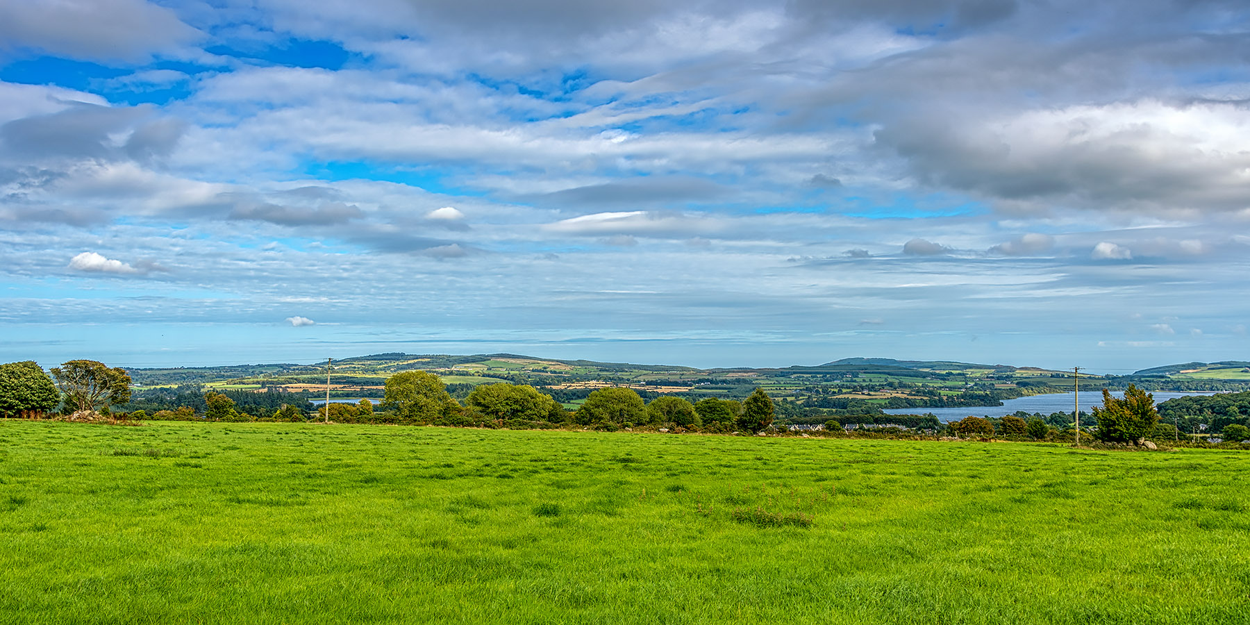 View of the Vartry Reservoir on the way back to Dublin