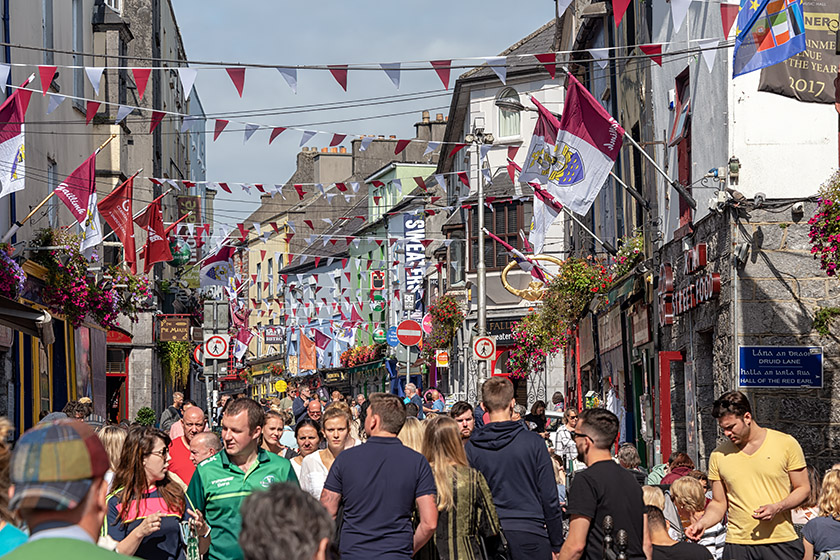 Strolling up Quay Street