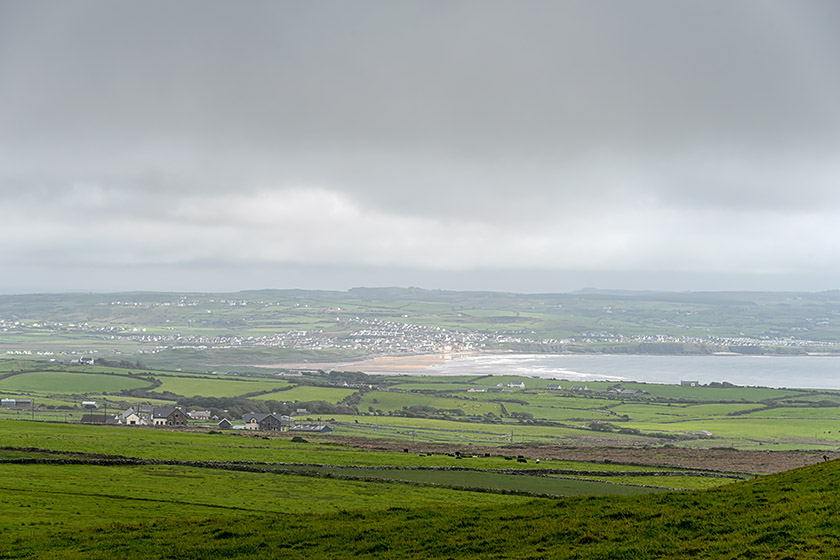Looking in the opposite direction towards the beach of Lahinch