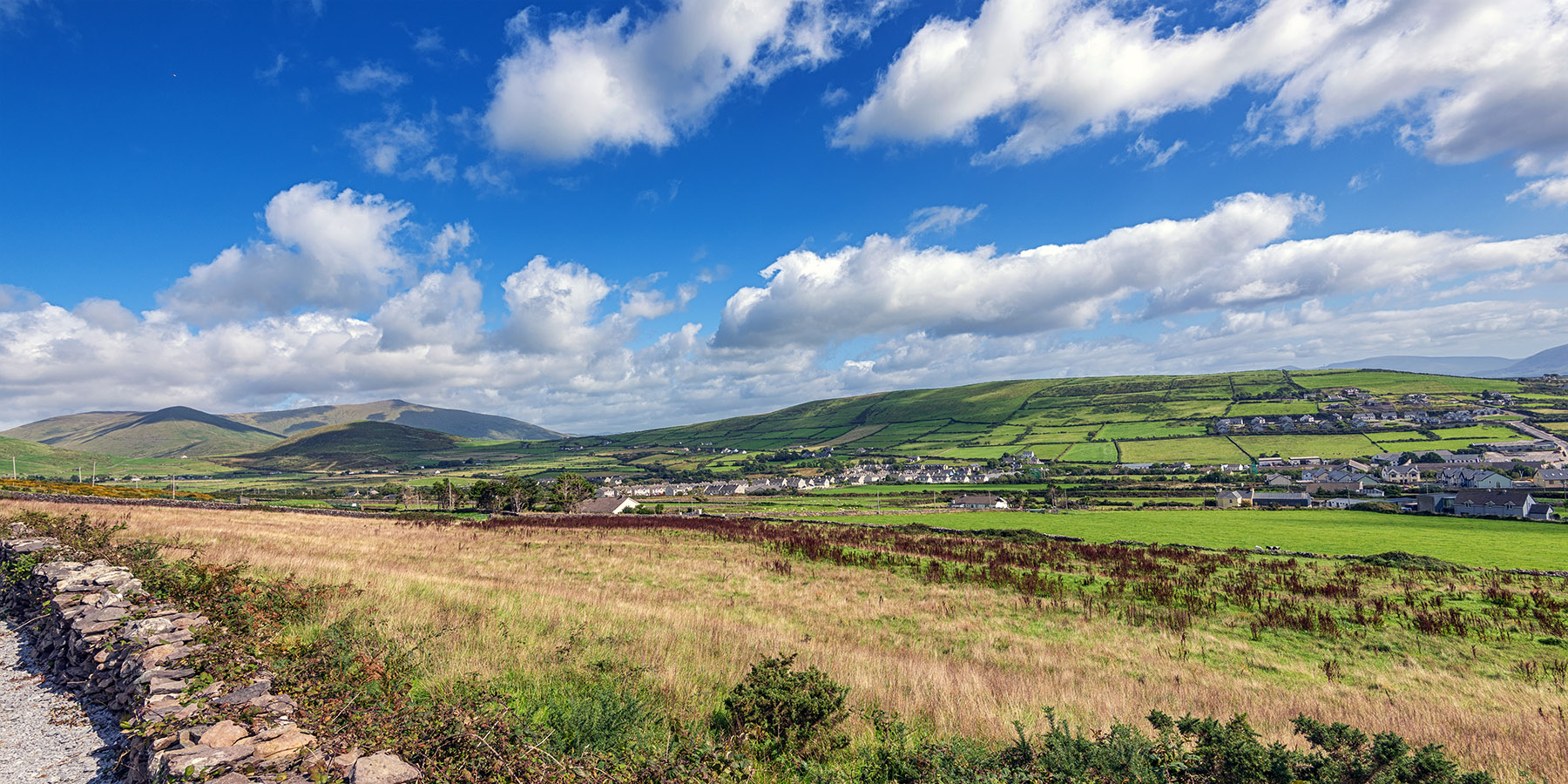 The view near the famine burial ground above Dingle