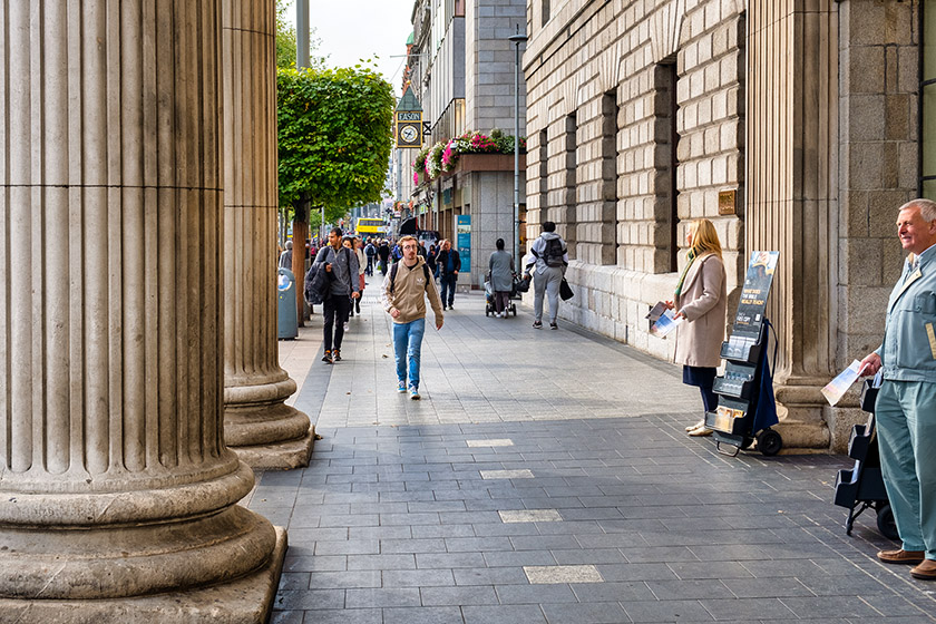 Passing the Dublin General Post Office