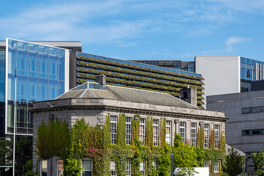 The Trinity Business School behind the much older Botany building