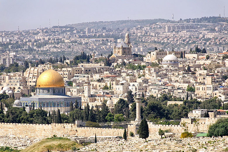 ...to get a good view of Jerusalem.