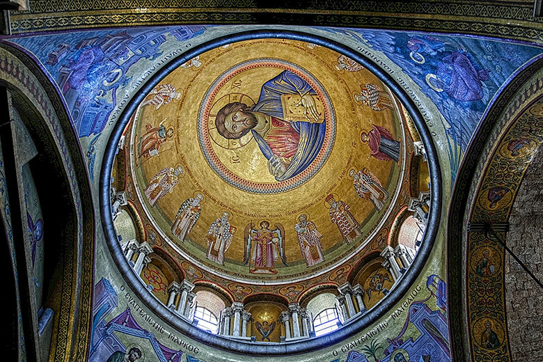 Dome mosaic of Jesus Christ