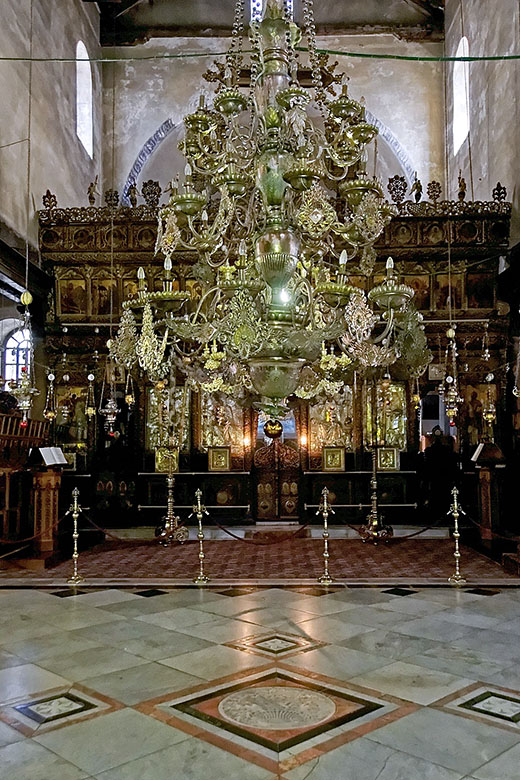 Inside the church