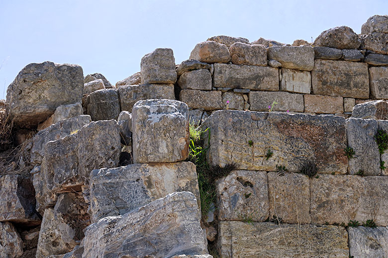 Nicely fitted stones make up this old wall