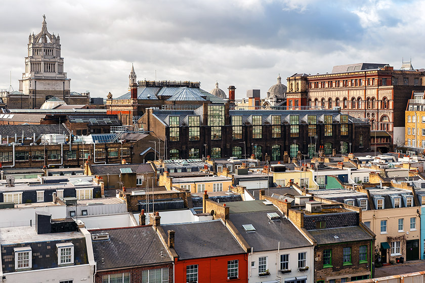 The view from Linstead Hall