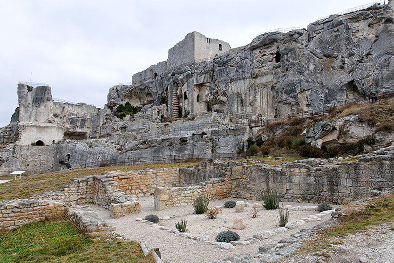 Amid the castle ruins