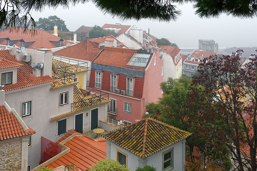 View from the castle to the southeast