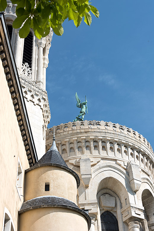 Outside the basilica