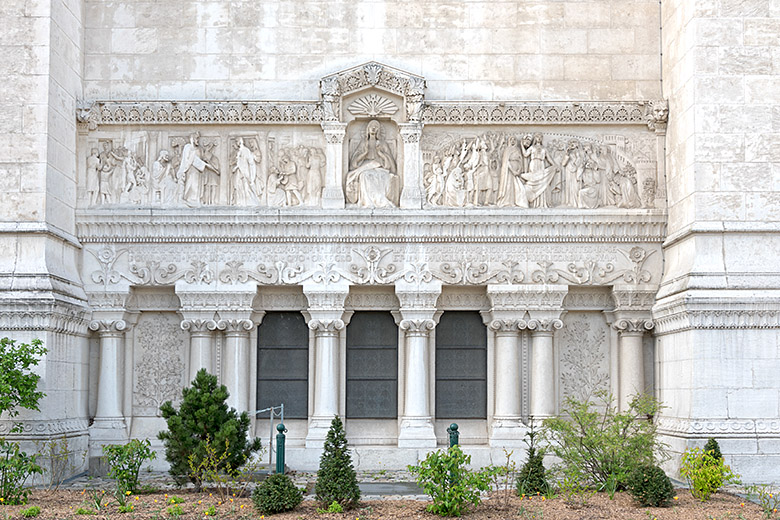 Part of the northern wall of the basilica