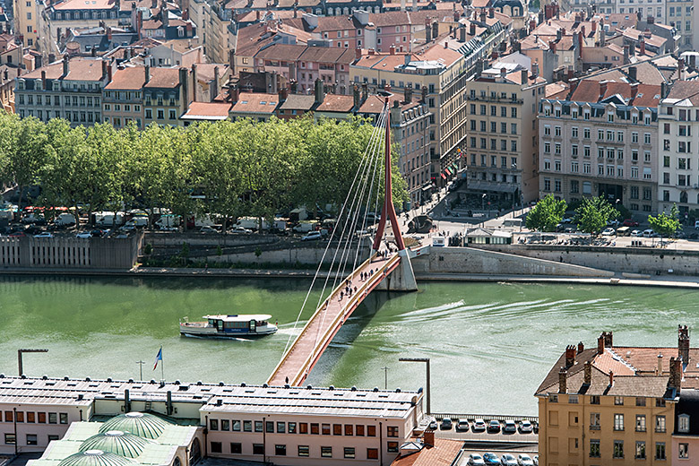 Looking down to the Saône
