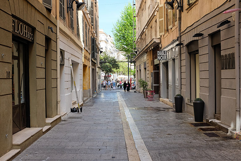 Walking down the 'Rue de la Tour'...